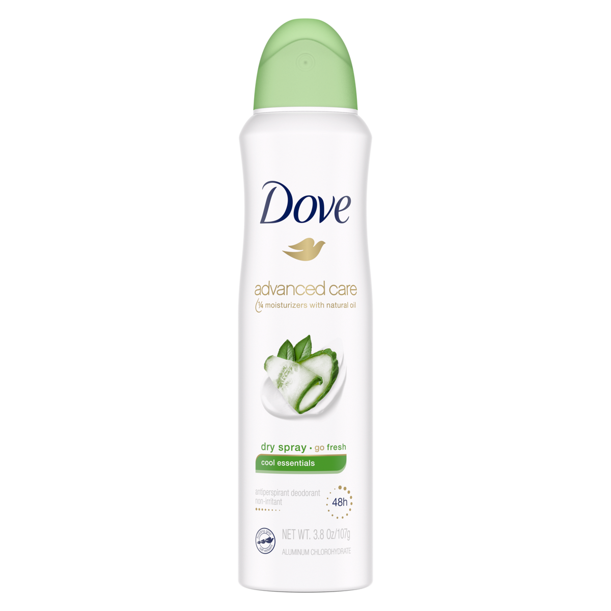 Dove Go Fresh Dry Spray Antiperspirant Deodorant, Revive - 3.8 oz