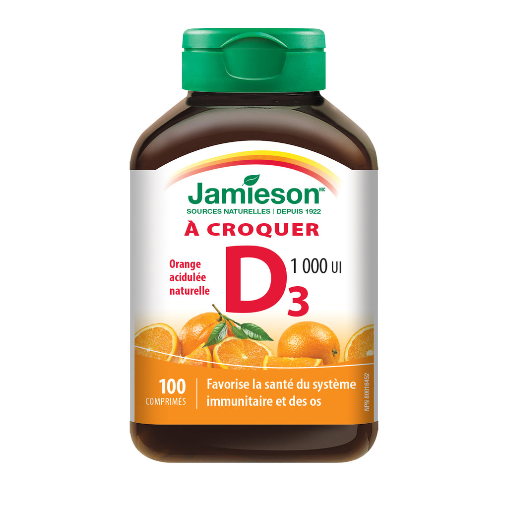Jamieson Vitamin D3 25mcg Orange 100 - DrugSmart Pharmacy