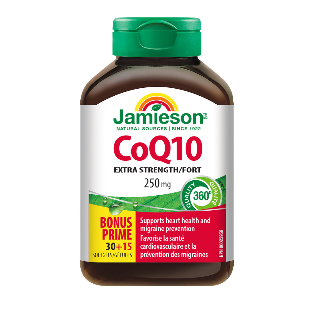 Jamieson Coenzyme Q10, 250mg 30+15 - DrugSmart Pharmacy