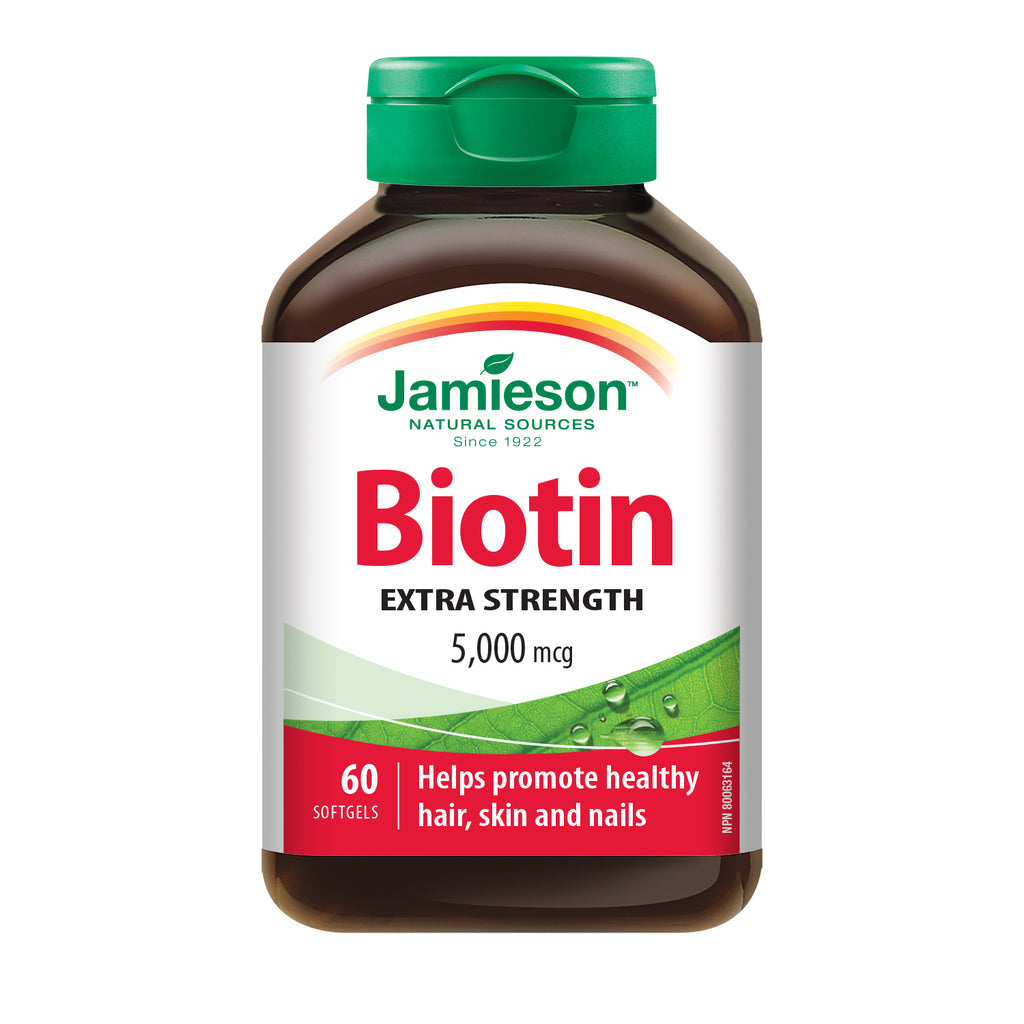 Jamieson Biotin, 5000 mcg SoftGel Caps 60 - DrugSmart Pharmacy