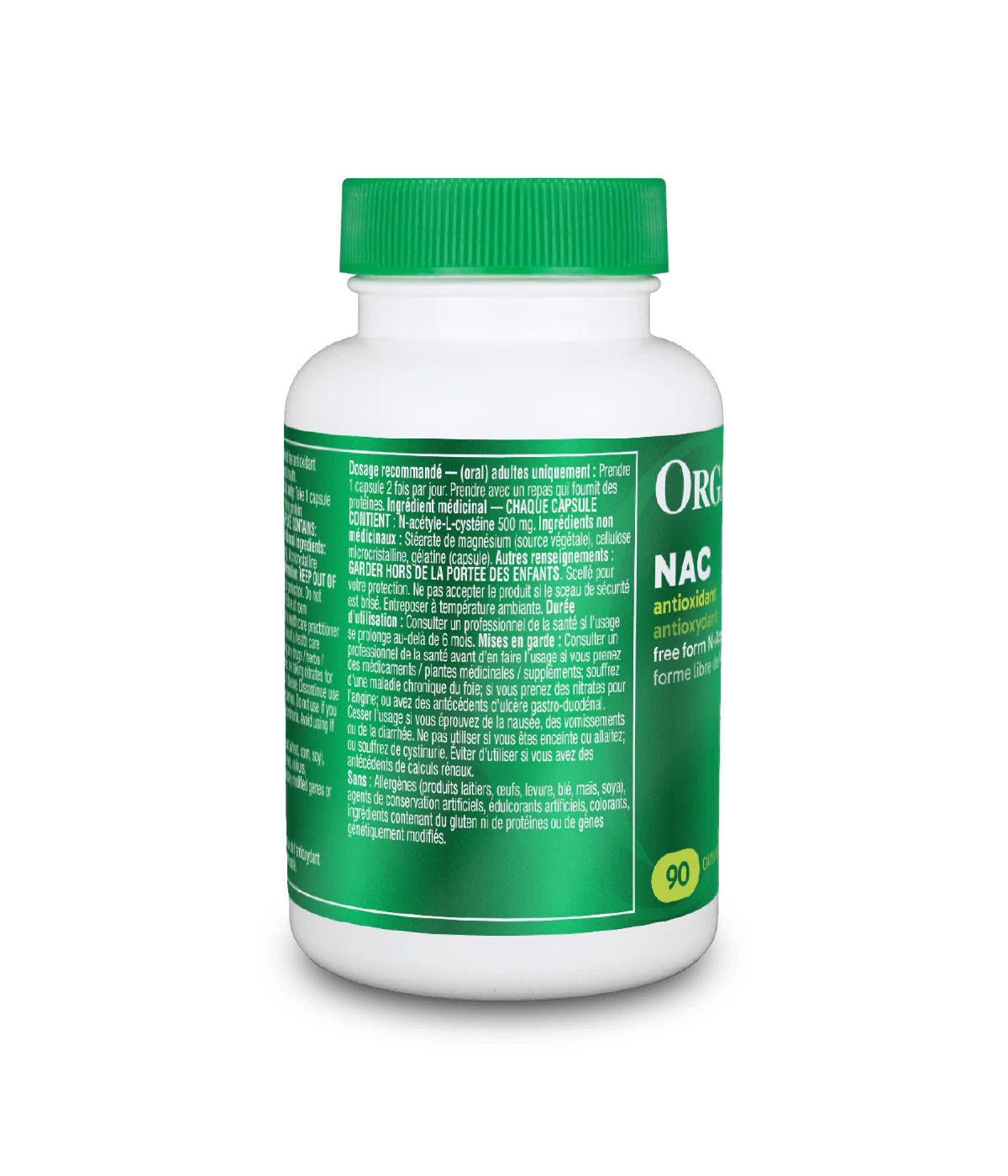 Organika NAC (N-Acetyl-L-Cysteine) Capsules