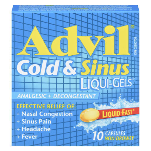 Advil Cold & Sinus Liqui-Gels 10 - DrugSmart Pharmacy
