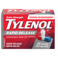 Tylenol Rapid Release Extra Strength Liquid Gel 24 - DrugSmart Pharmacy
