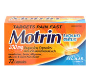 Motrin Ibuprofen Liquid Gel 72 - DrugSmart Pharmacy
