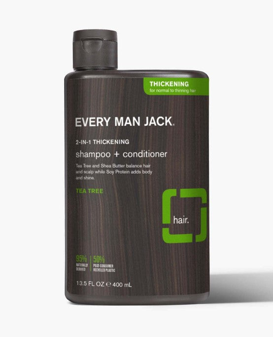 Every Man Jack 2&1 Thickening Tea Tree 400ml - DrugSmart Pharmacy