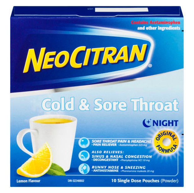 Neo Citran Cold & Sore Throat Lemon 10 - DrugSmart Pharmacy