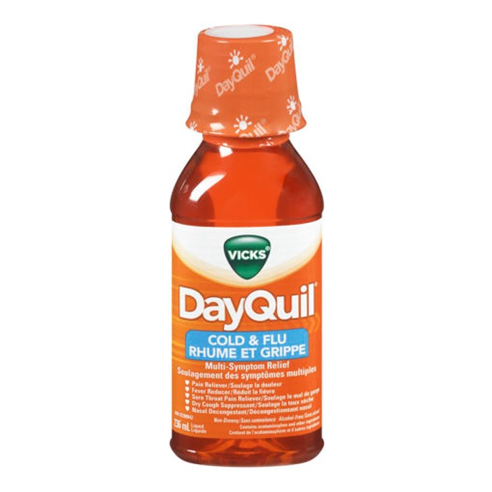 Vicks Dayquil Cold & Flu Multi Sympton 236ml - DrugSmart Pharmacy