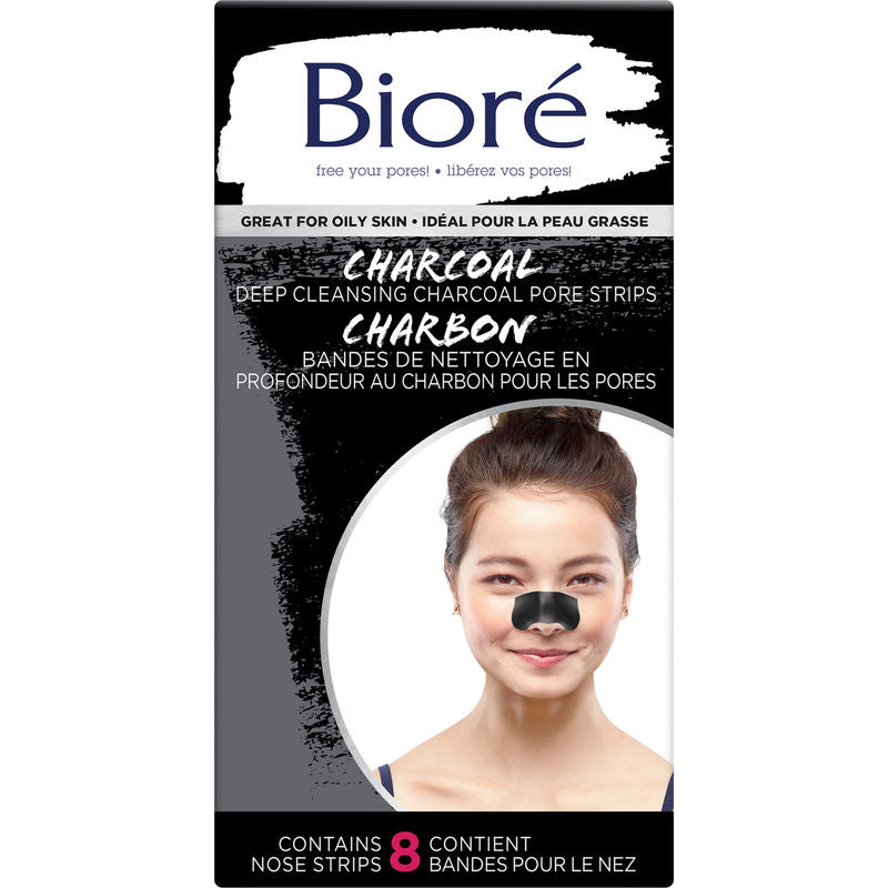 Biore Nose Strips Charcoal 8 - DrugSmart Pharmacy